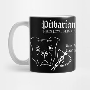 RPG Dog Class - Barbarian (Pitbarian) Mug